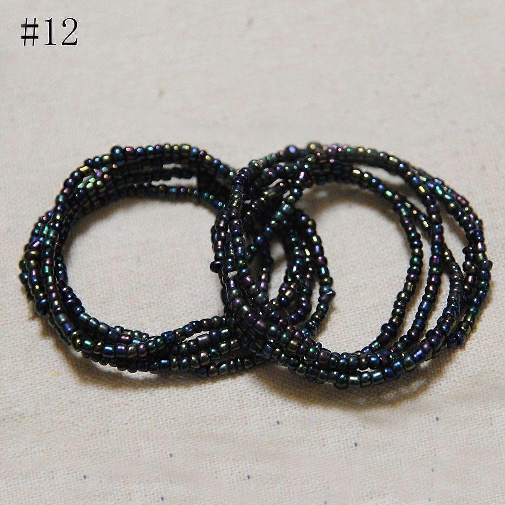 Decorated with simple double-layer handmade beaded body chain versatile