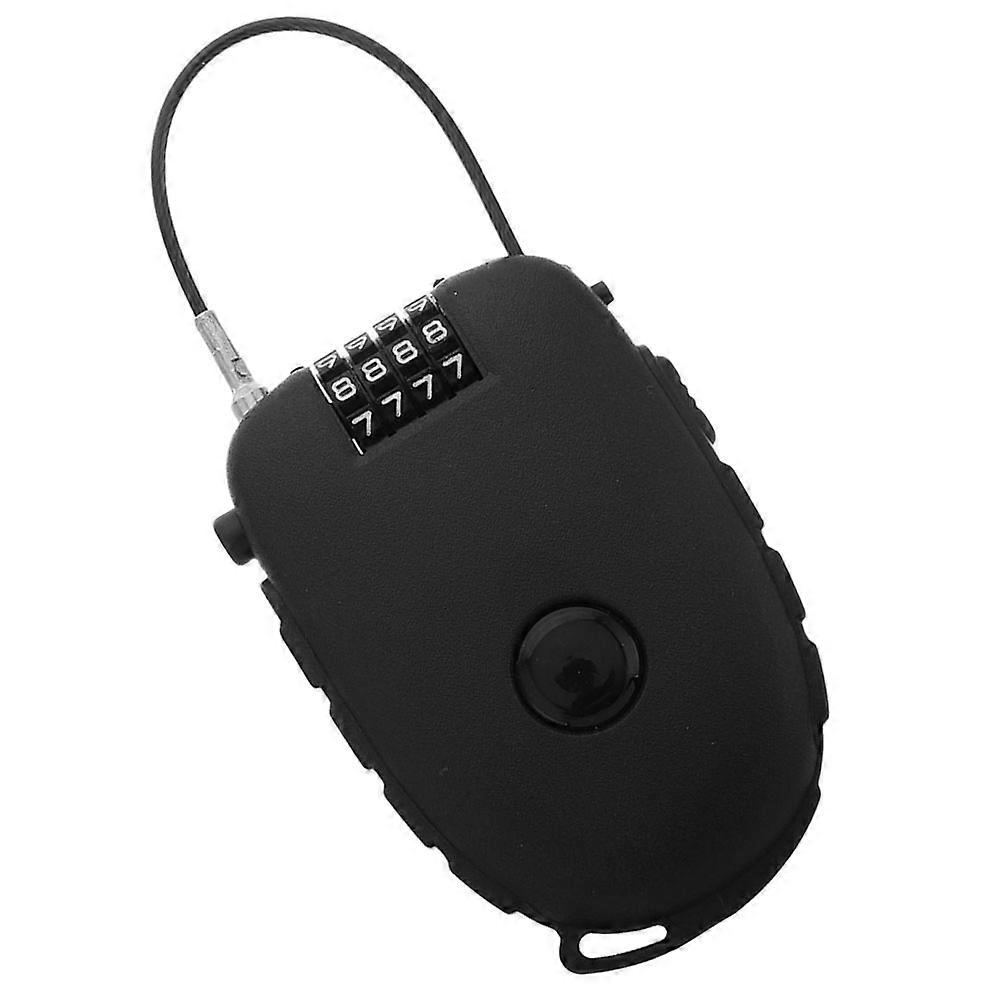 Portable Retractable Steel Wire Lock for Bike Use 2Pcs Adjustable Cable