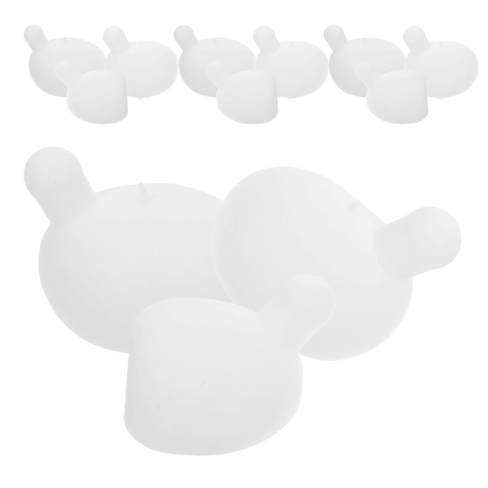Blow Bubble Core Silicone Squeeze Ball Insert for DIY 12Pcs White Set