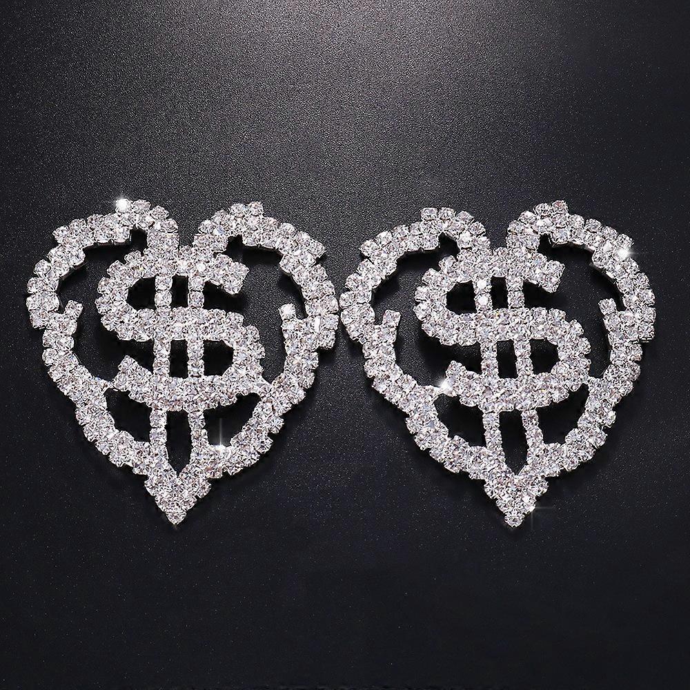 Patch de poitrine en strass creux en forme de cœur, accessoire de bikini brillant à la mode pour femmes, chaîne argentée