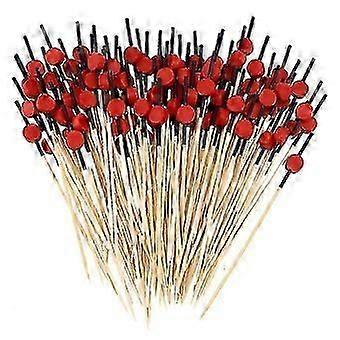 100 Pcs Heart Decor Chirtmas Decoration Skewers Appetizers Fruit Sticks Bamboo Skewers