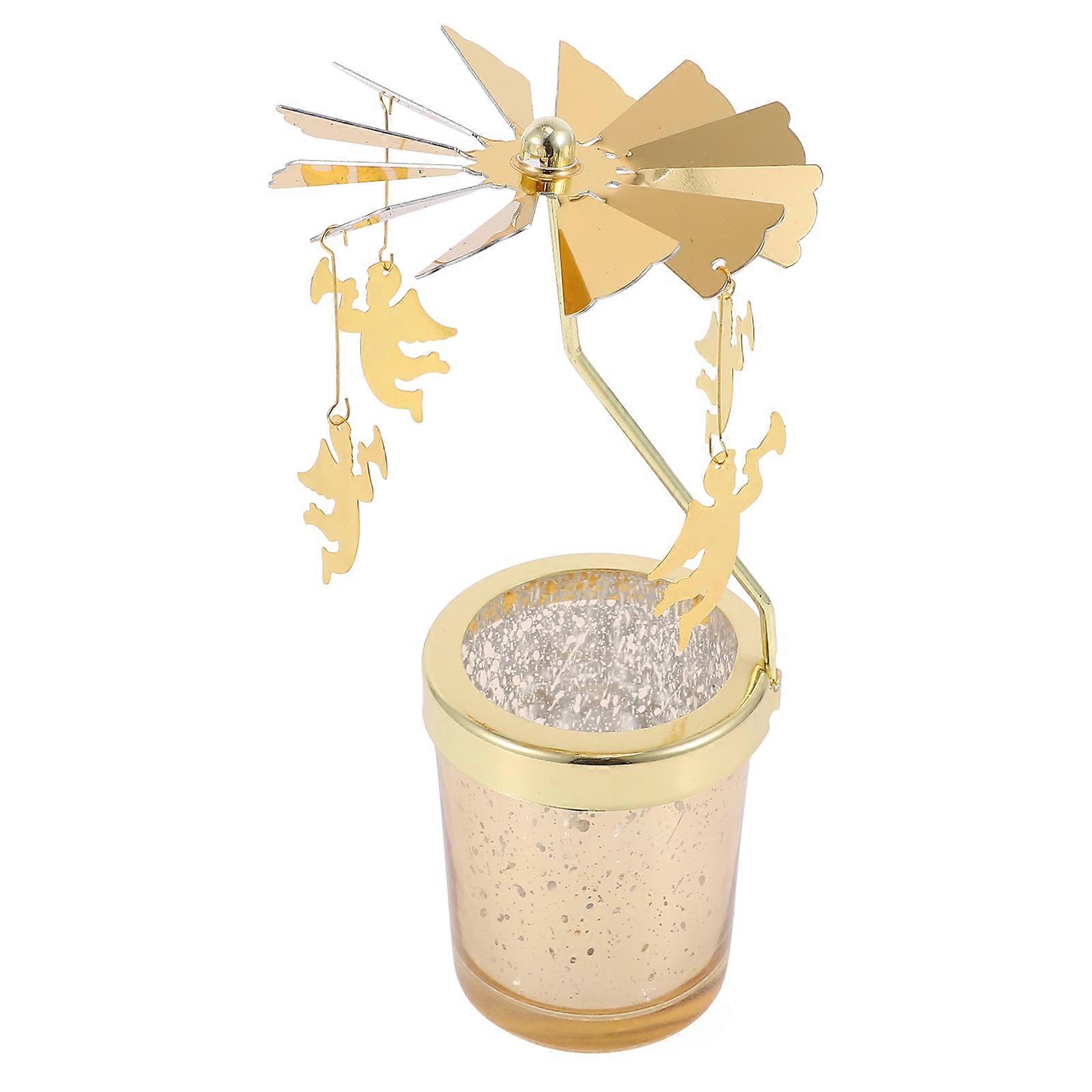 Rotating Candlestick Tabletop Decoration for Party Use 3Pcs