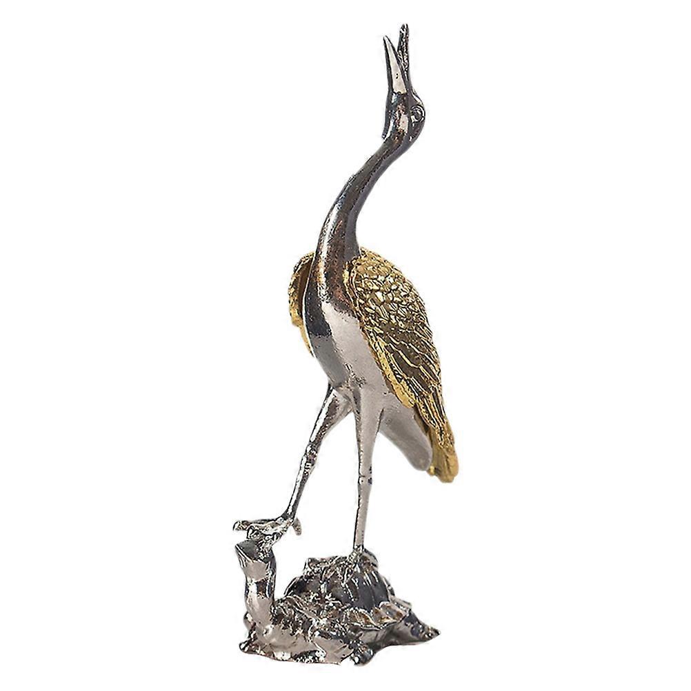 Desktop Ornament Alloy Incense Holder for Decor 2Pcs Silver Turtle Crane
