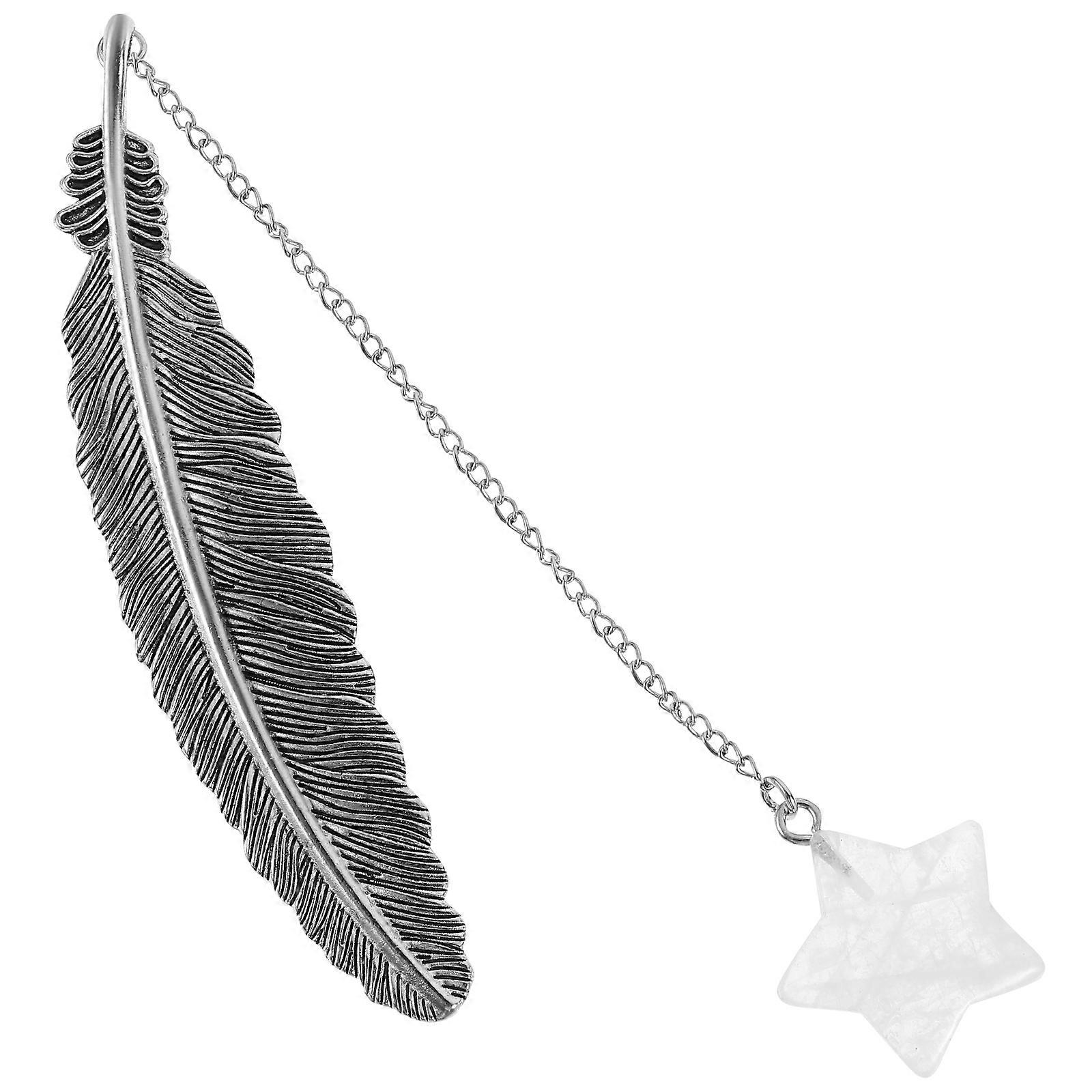 Delicate 5Pcs Reading Bookmark with Crystal Pendant Perfect for Birthdays and Anniversaries Designed for Book Enthusiasts