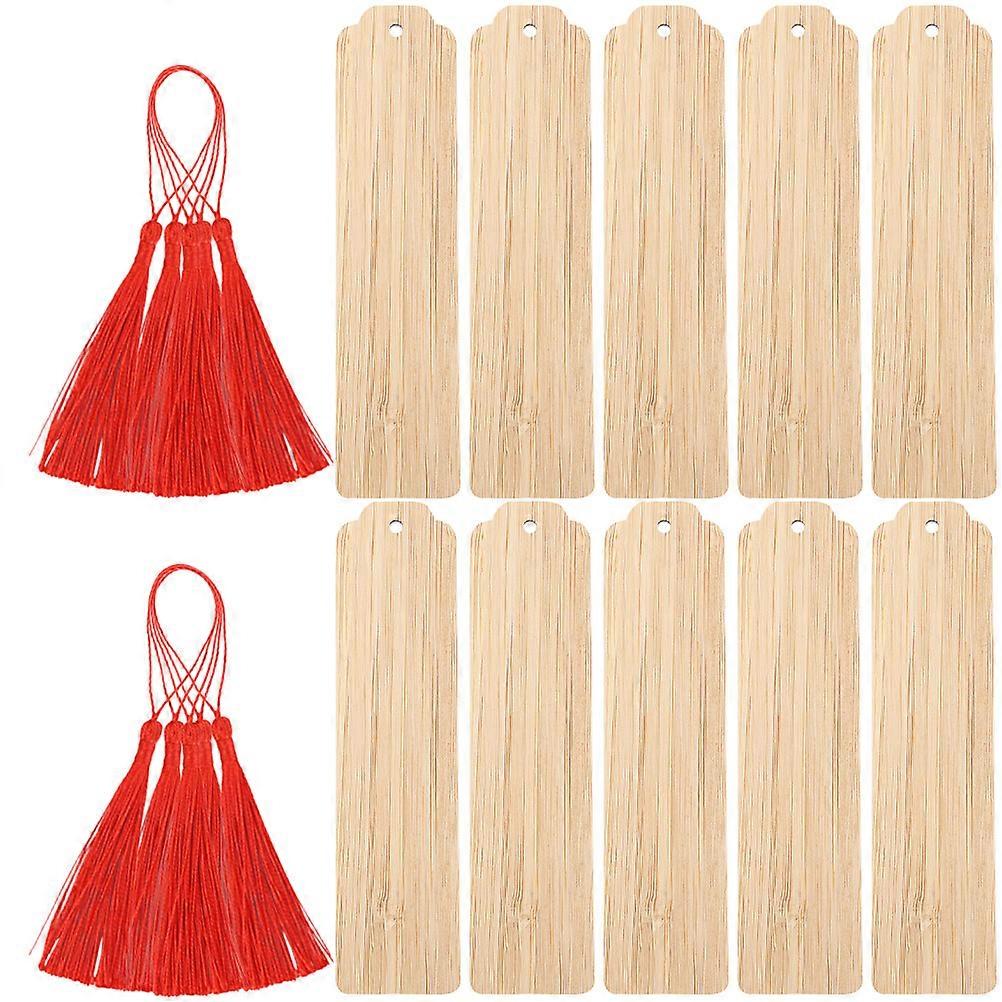 Blank Bookmarks for DIY Creative Use 20Sets of Wooden Hanging Tags for Carving