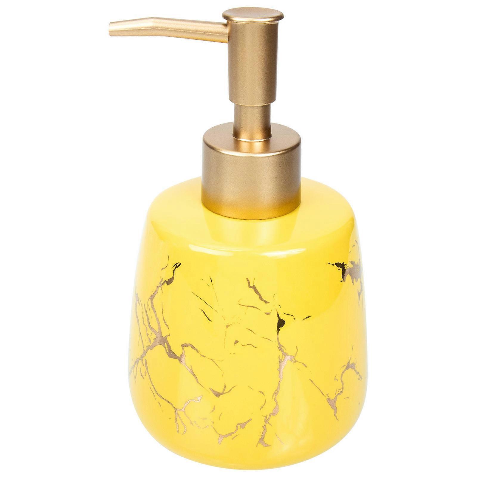 Pump Type Ceramic Shampoo Bottle for Bathroom Use 5Pcs Set