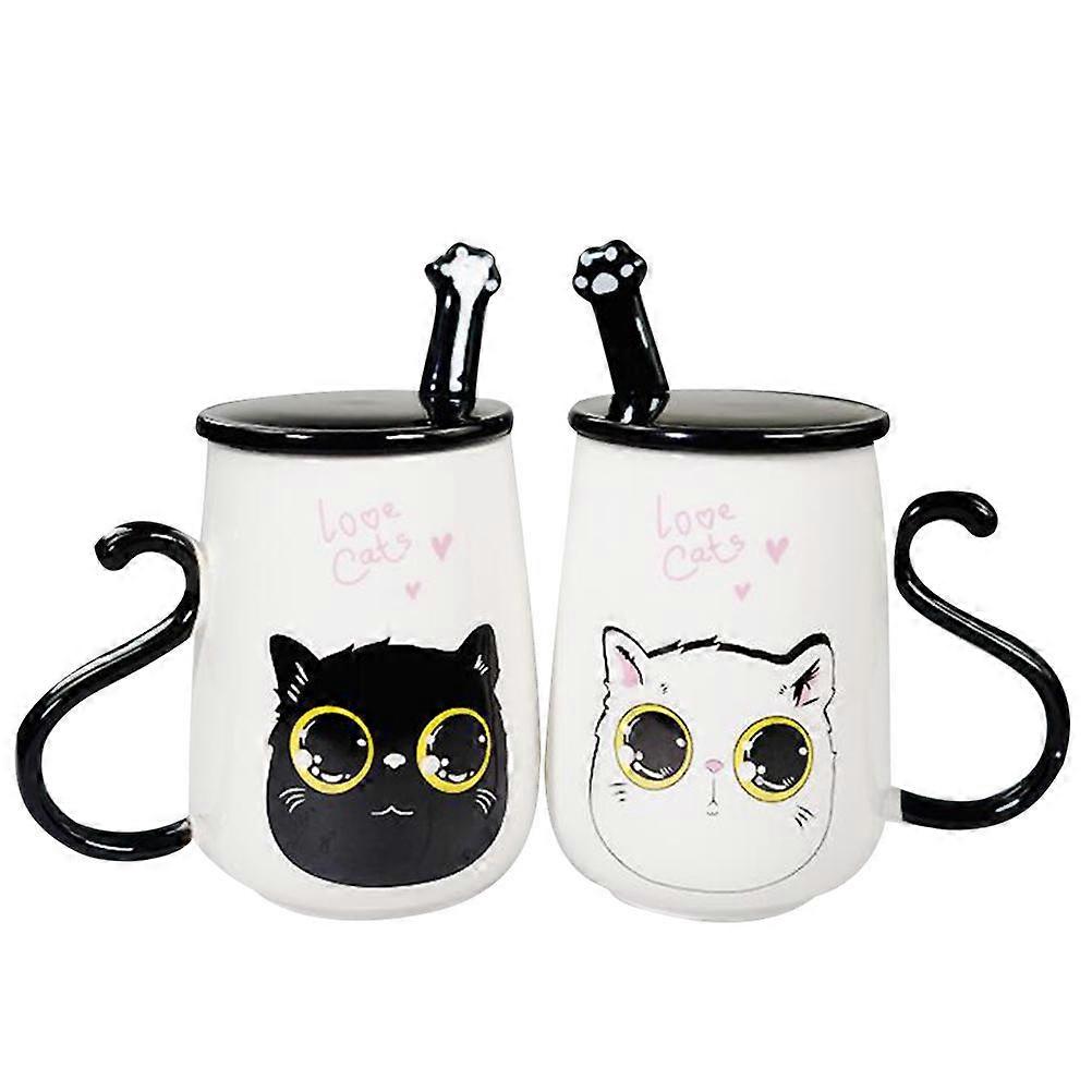 Ceramic Mug Cup Couples Mug for Coffee 2Pcs Ceramic Material
