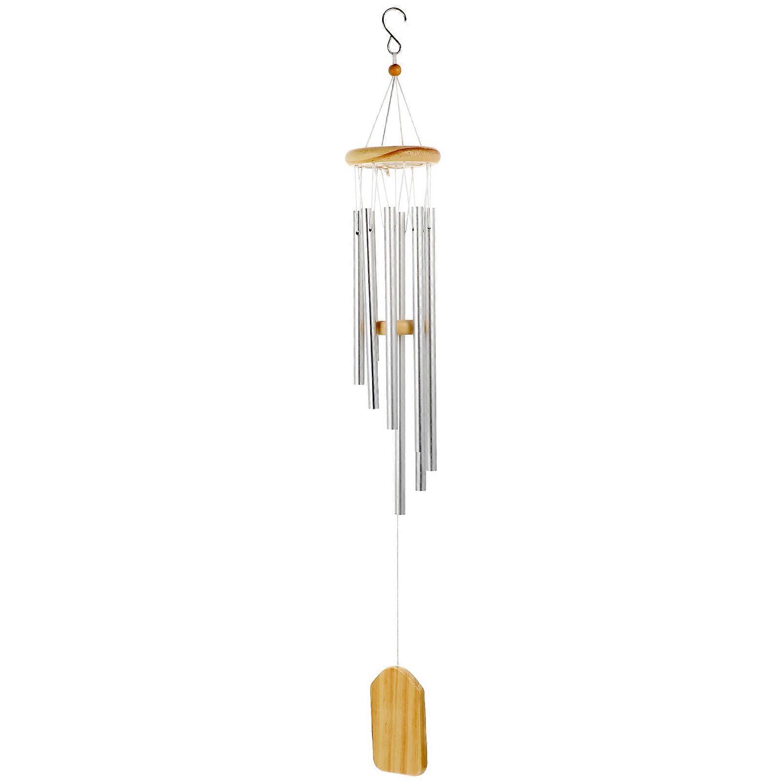 Wind Chime Hanging Decor Aluminum Pipe for Patio Use 2Pcs