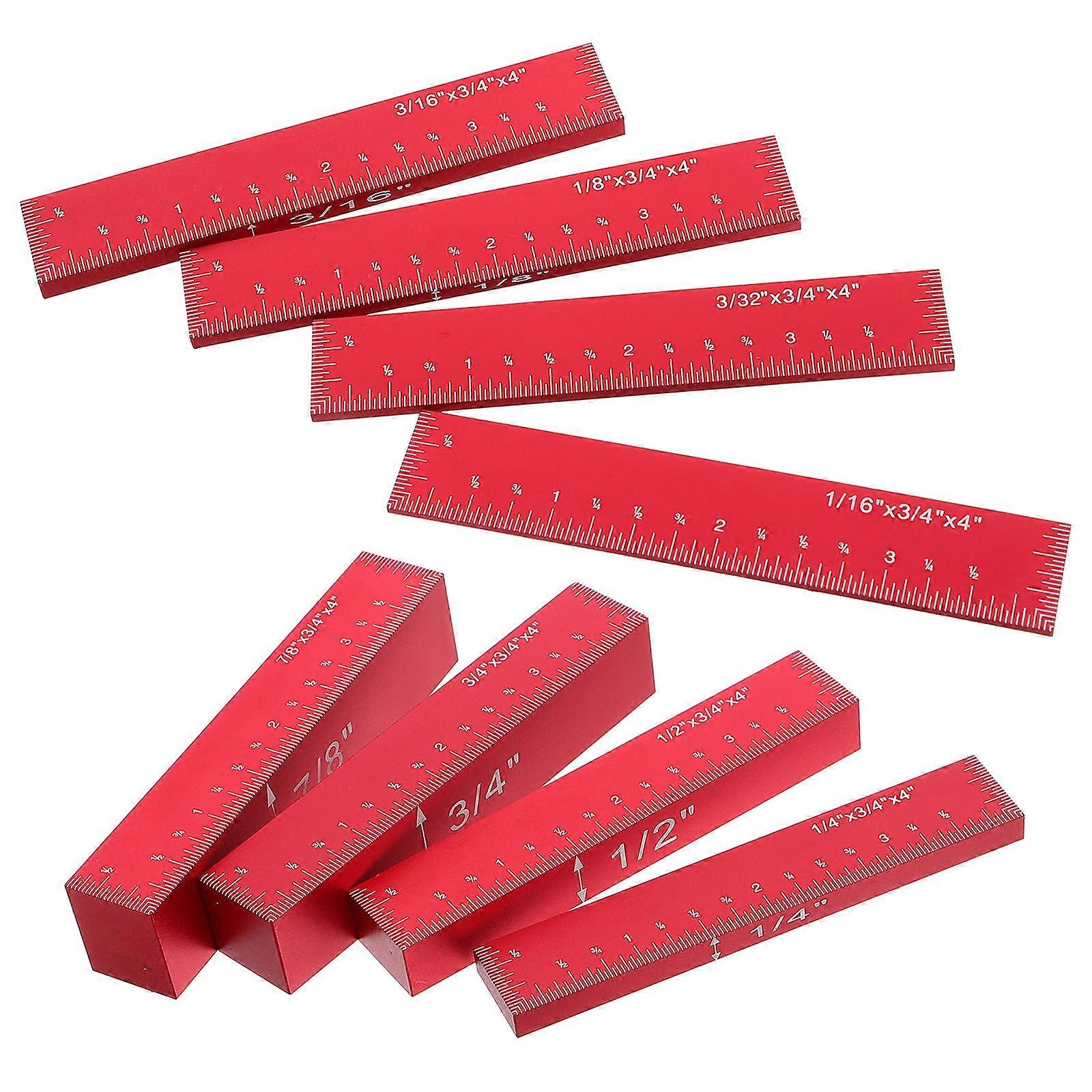 Adjustable Height Gauge Router Table Bars For Carpentry Efficient Measuring 24Pcs