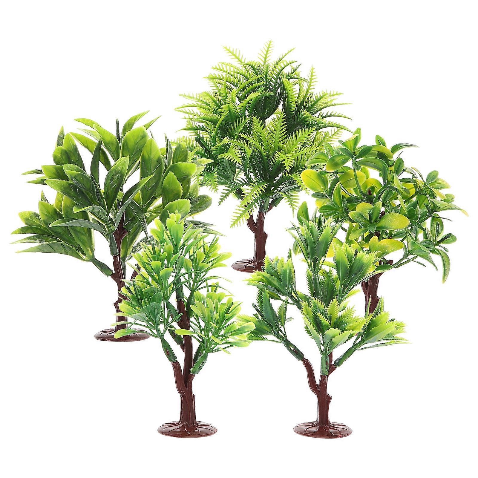 Miniature Trees for Home Use Plastic Tree Ornaments 30Pcs Set