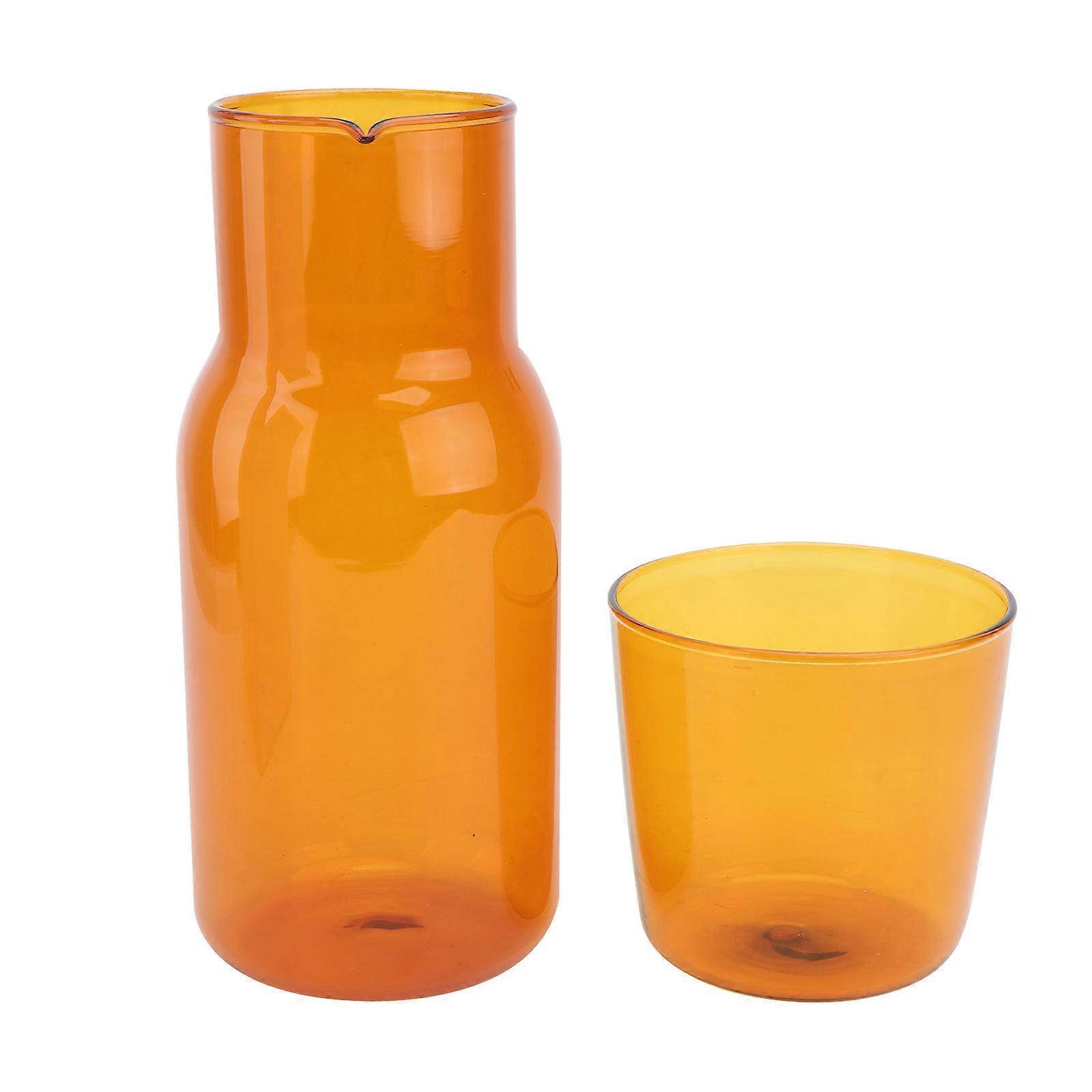 Drinking Tools Water Bottle and Glass Cup Set 3Sets Chocolate