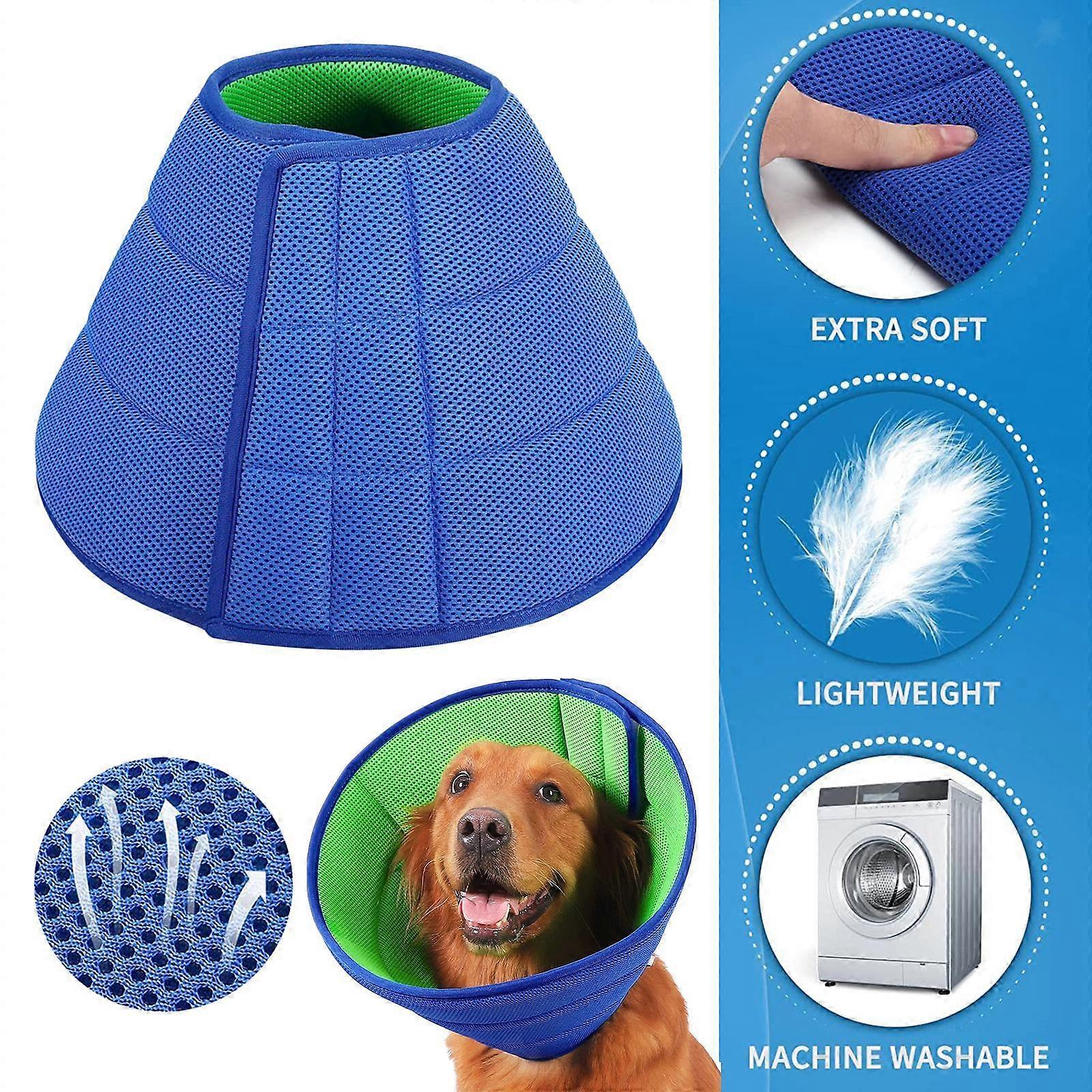 Dog Cone Collar Lightweight After Surgery Comfy for Large Medium Small Dogs