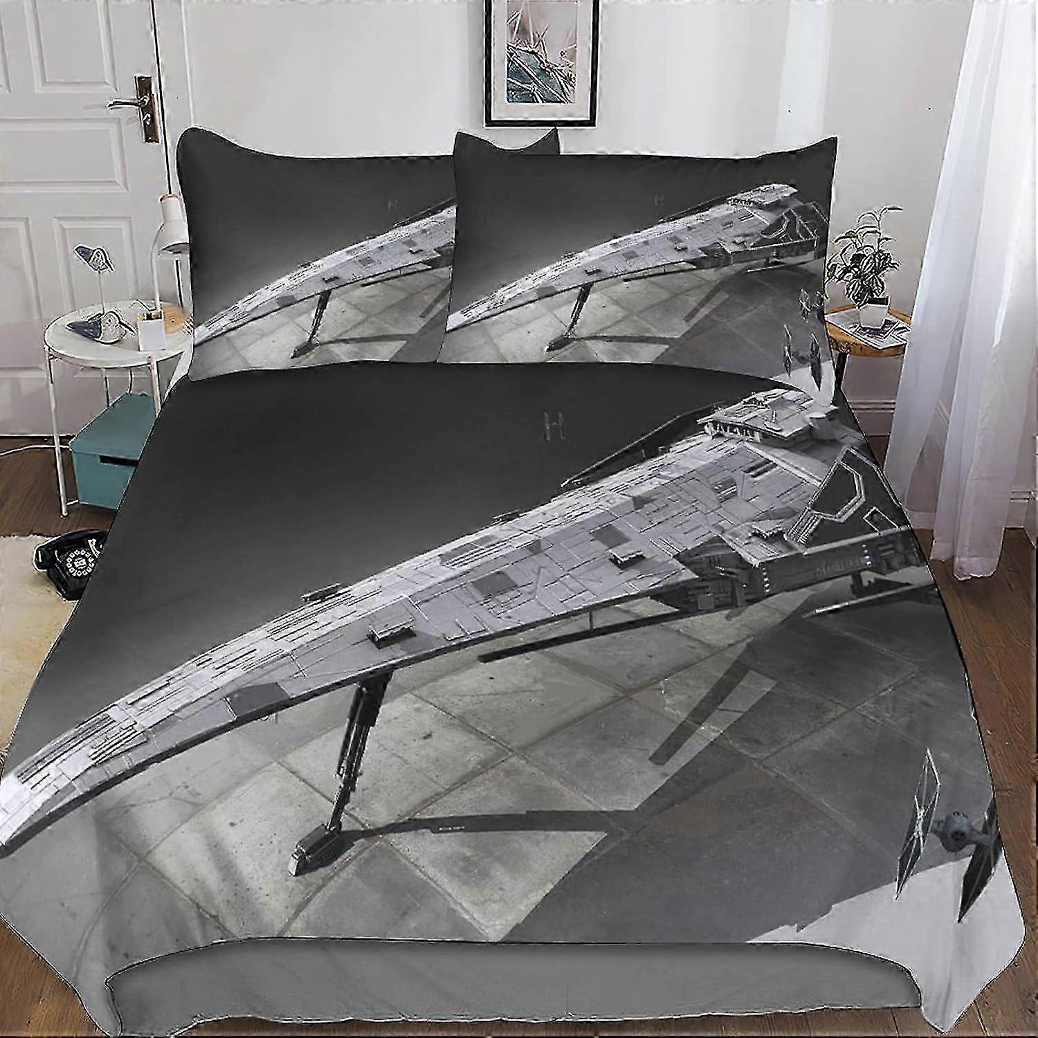 Zestaw poszewek na kołdrę Star Wars Pościel Miękka kołdra z mikrofibry Poszewka Chłopcy Dziewczęta 3-częściowy zestaw pościeli Poszewka na kołdrę Ukryty zamek błyskawiczny dla dzieci Nastolatki Dorośli 14