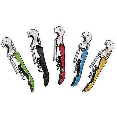 5 Pack Corkscrew Performance Opener Set with Foils and Bottles Opener Key for Waiters at Home 25-26