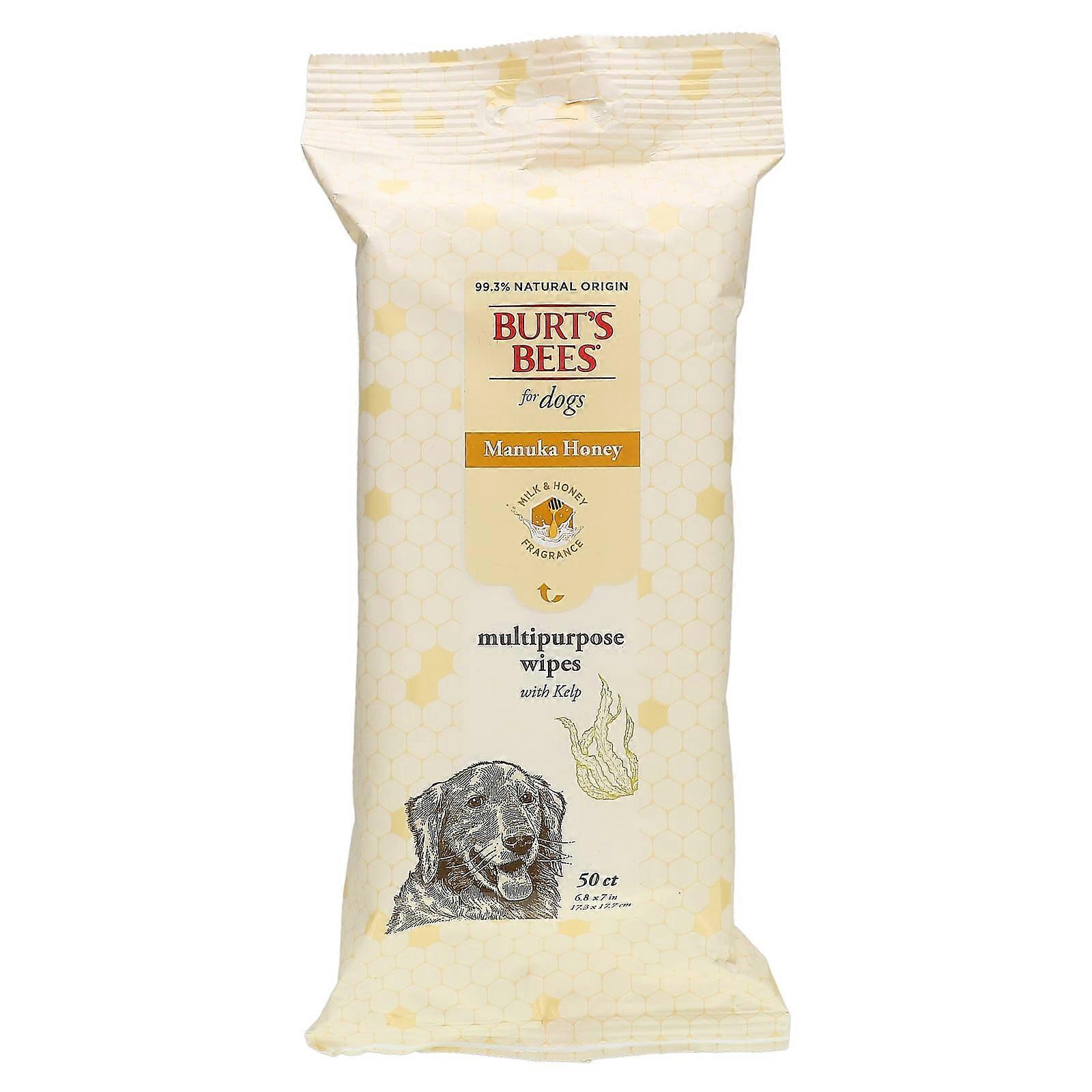 Manuka Honey Multipurpose Wipes with Kelp, For Dogs, Milk & Honey, 50 Wipes