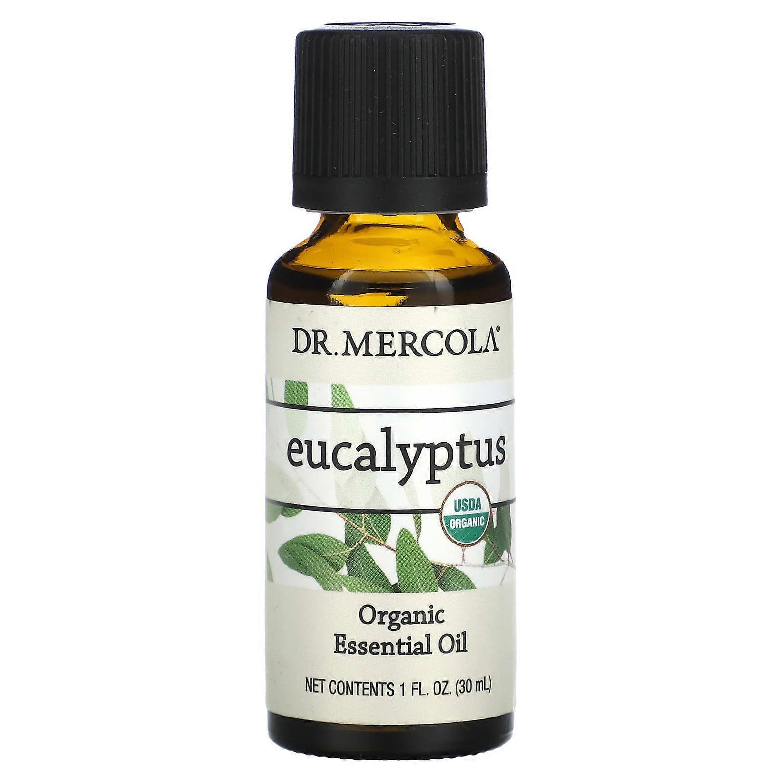 Organic Essential Oil, Eucalyptus, 1 fl oz (30 ml)