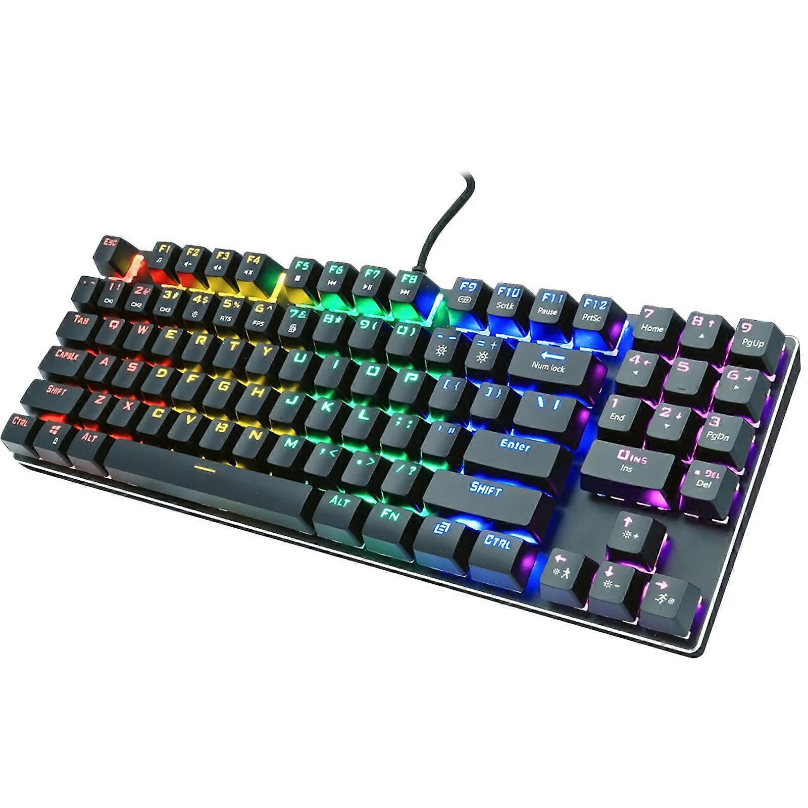 Z56 Mechanical Keyboard Wired Gaming Backlit 89-key keyboard for Games Laptop Pc, Keyboard