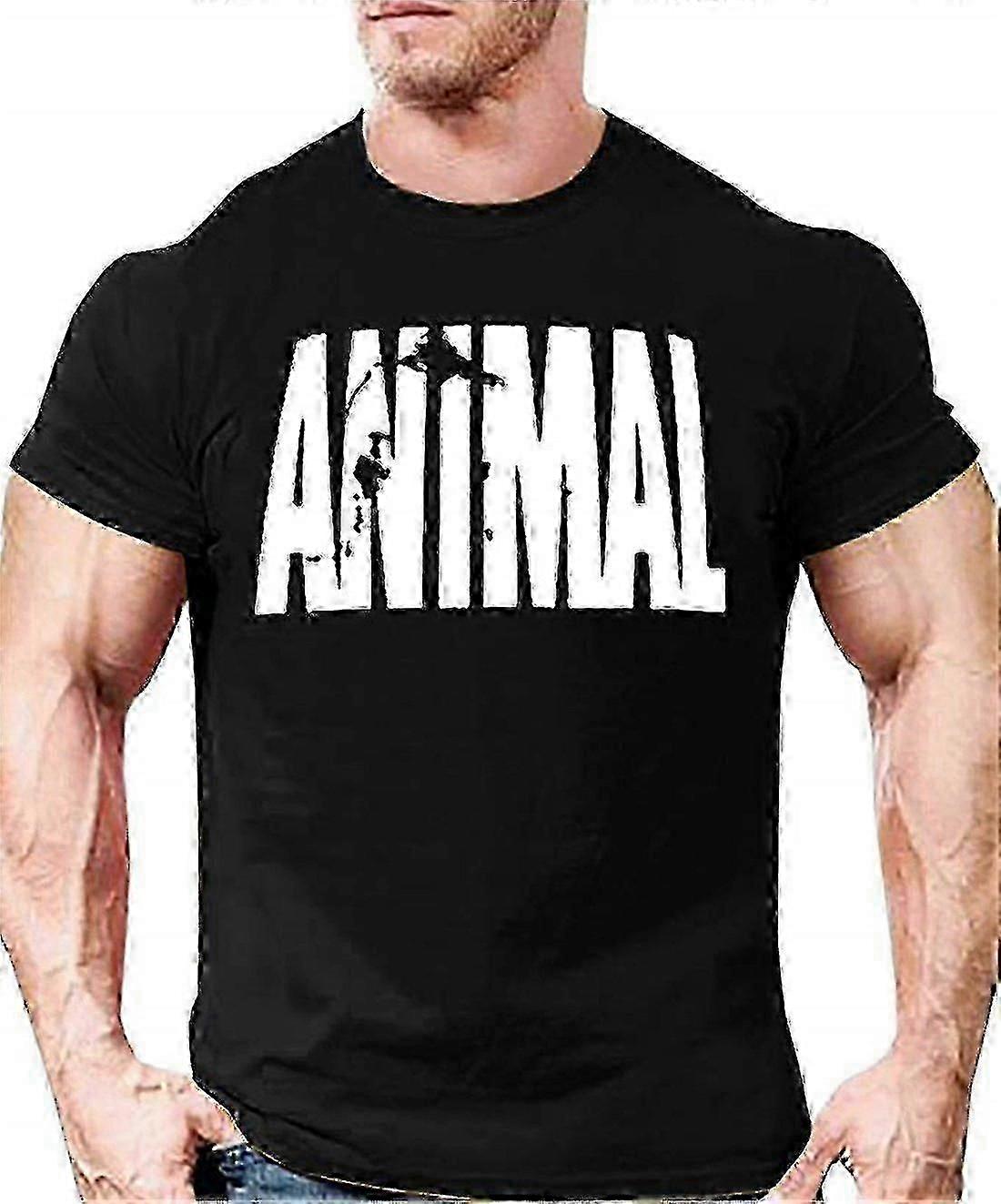 חולצת טי לגברים של Ca Gymtier Animal - פיתוח גוף - חולצת טי לאימונים בחדר כושר חולצות אימון אופנתיות היפסטריות