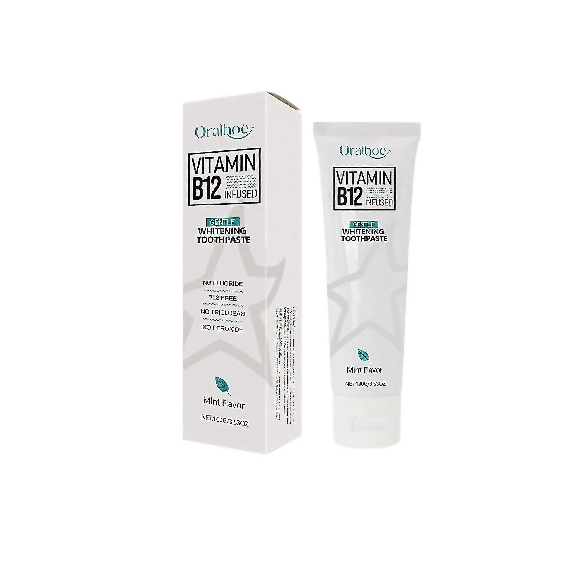 For Vitamin B12 Whitening Toothpaste Deep Cleansing Toothpaste Fluoridefree Formula For Sensitive Te