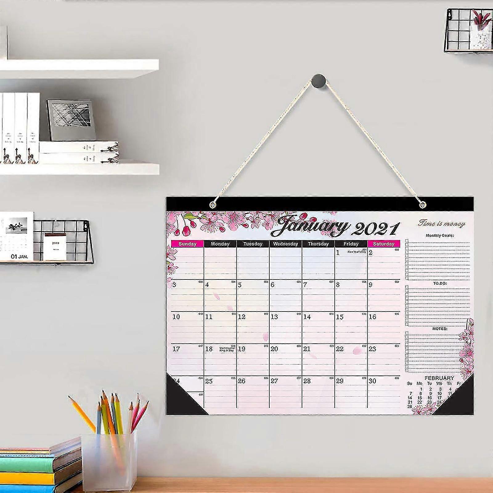 Desk Calendar With Notes And Julian Date Jan  Thick Paper