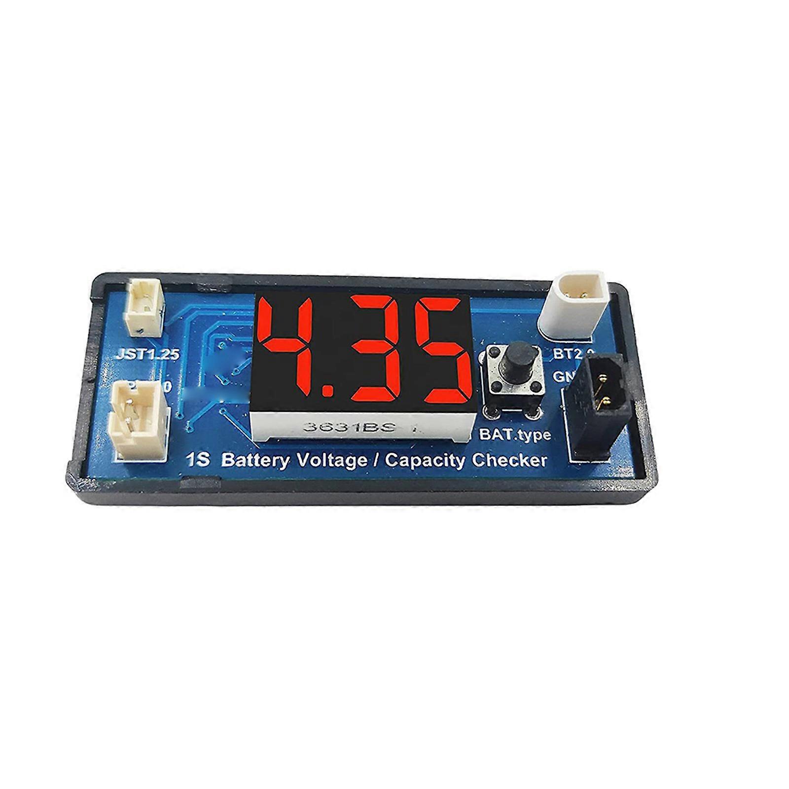 Portable Digital Battery Capacity Checker Controller Tester Voltages Tester Checker Voltages Tester Battery Voltages Panel Multicolor