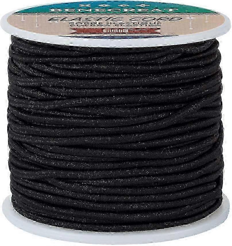 2.5mm Black Elastic Cord 38 Yard Stretch Thread Beading Cord Fabric Crafting String Rope for DIY Crafts Bracelets Necklaces