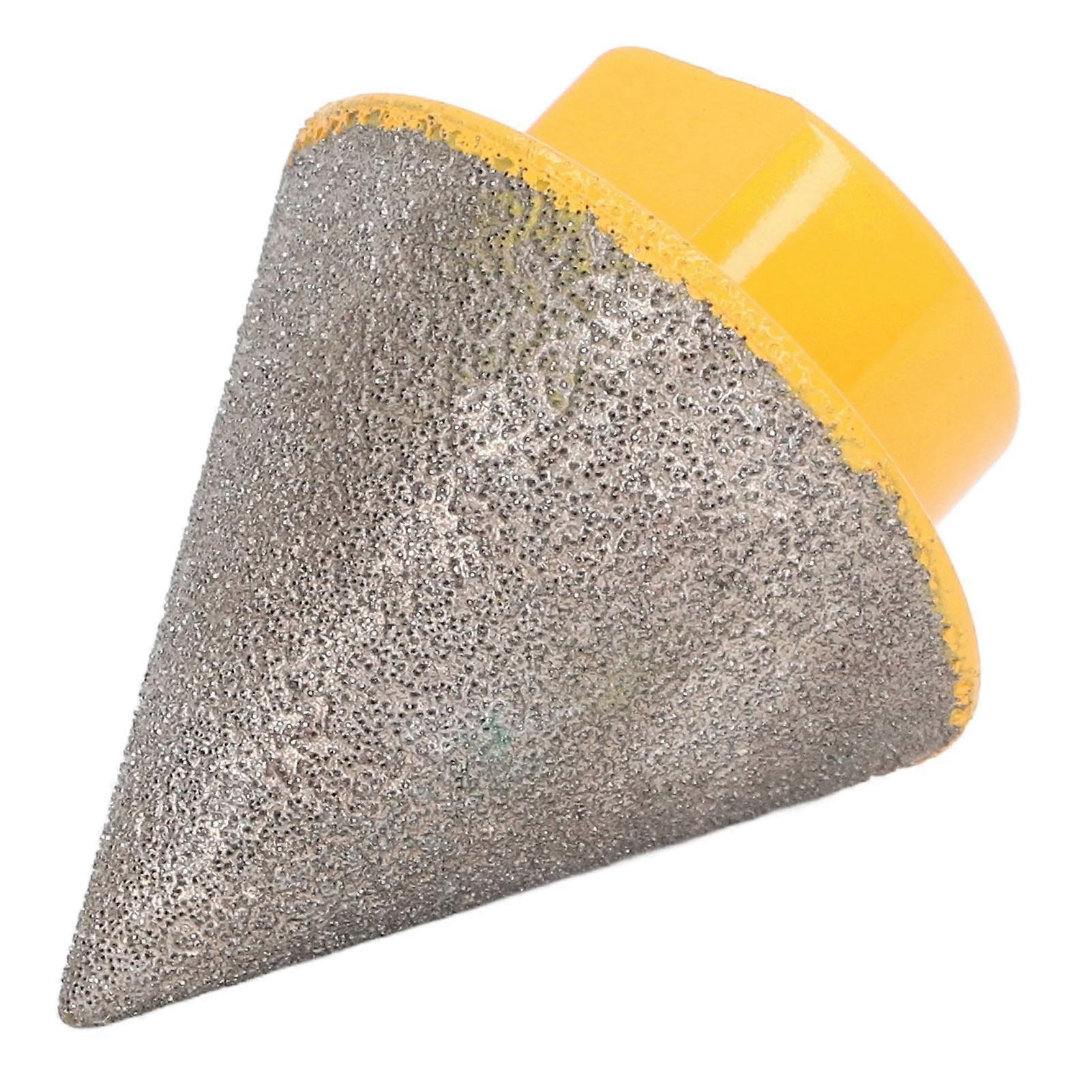 Diamond Beveling Chamfer Bit 60 Degree 80 Grit High Hardness Hole Shaping Widening Countersink Bit for Ceramic