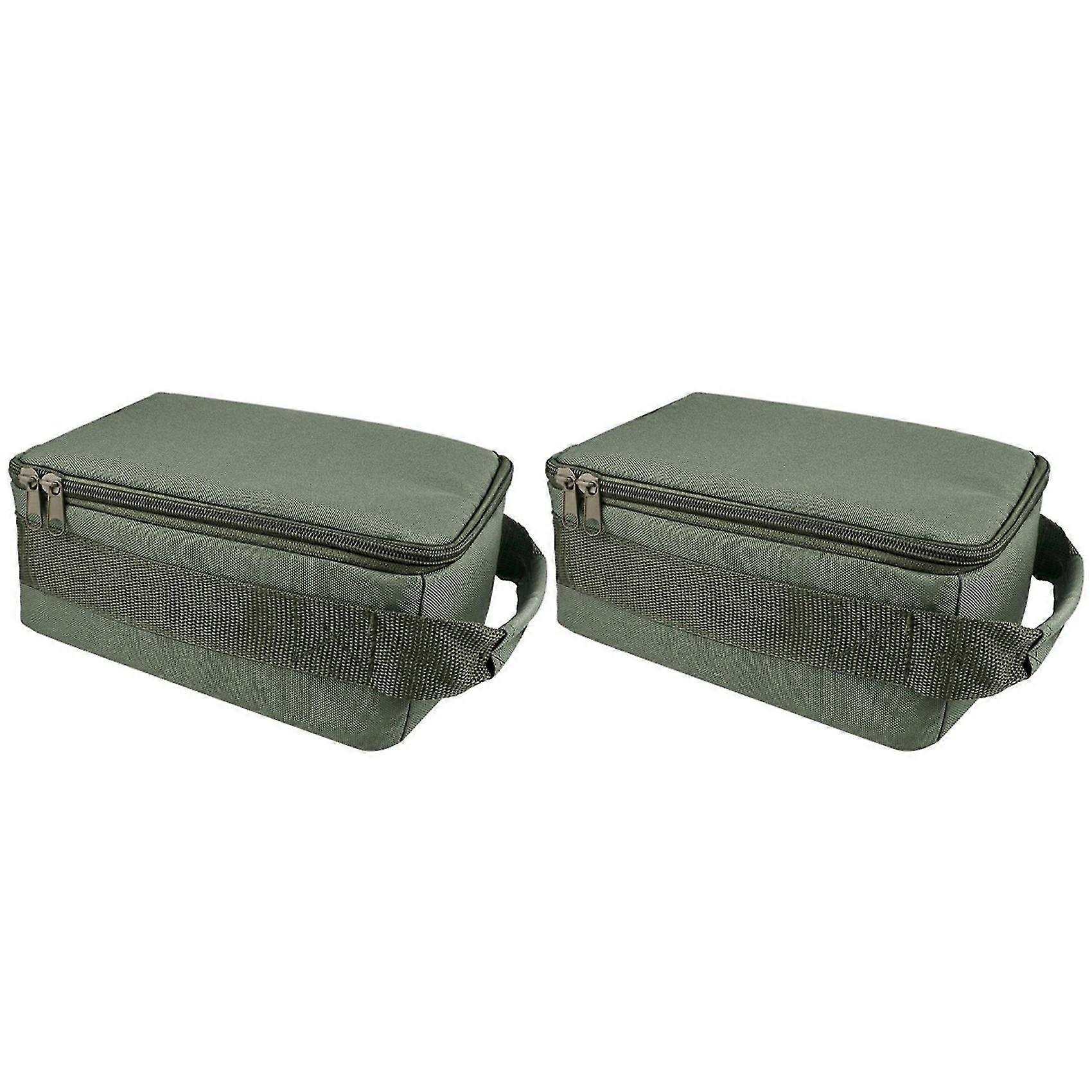 2x الصيد بكرة حقيبة أكسفورد الصيد معالجة حقيبة المحمولة للماء بكرة الصيد المنظم