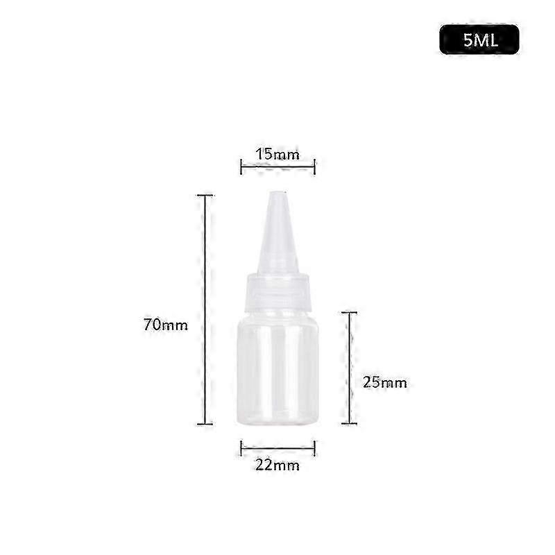 5-250ML Transparent Sharp-mouth Refillable Bottle Empty Plastic Bottles For Gel Hand
