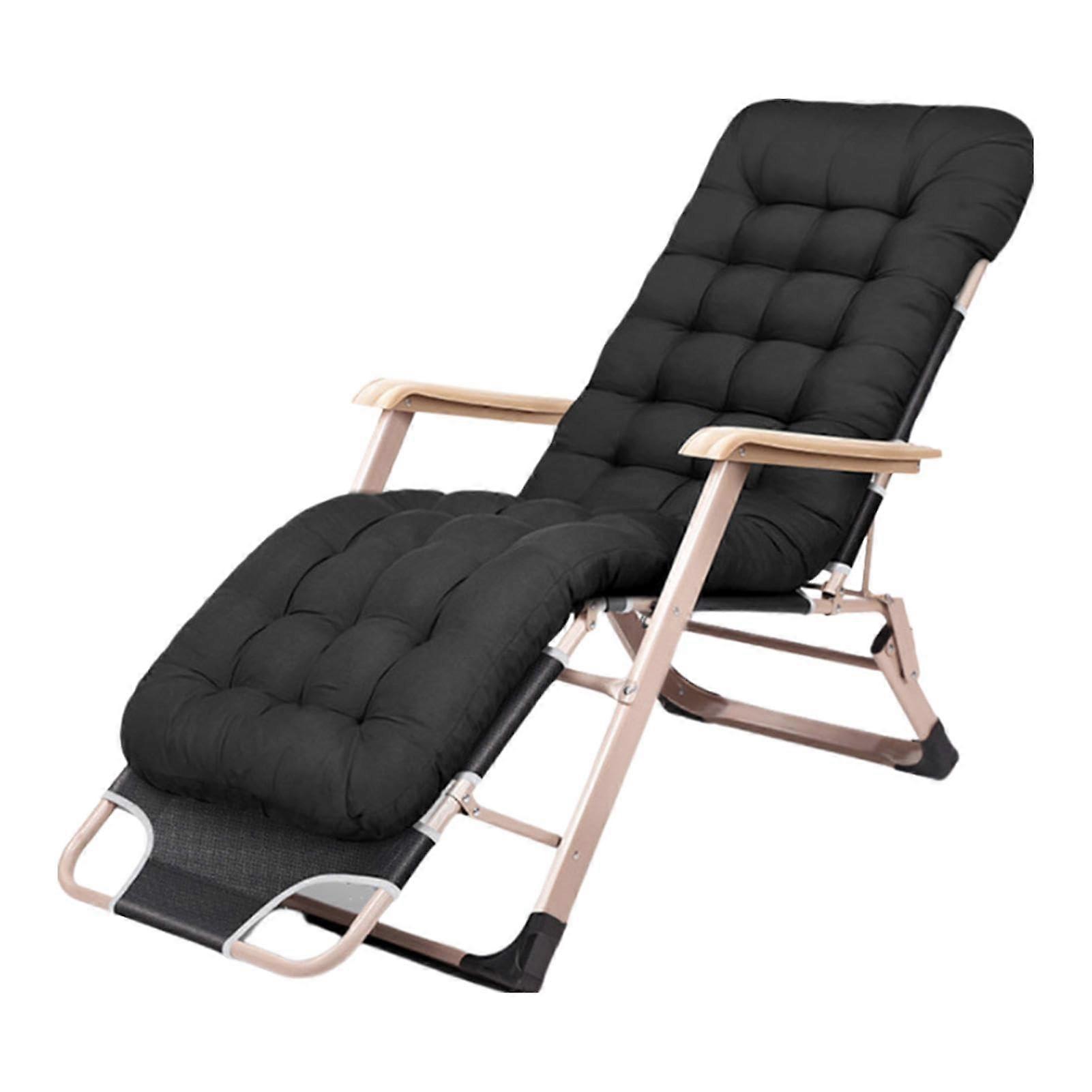 Folding Lounge Chair Gravity Chair With Metal Frame Texteline Fabric Portable Camping Lounger Adjustable