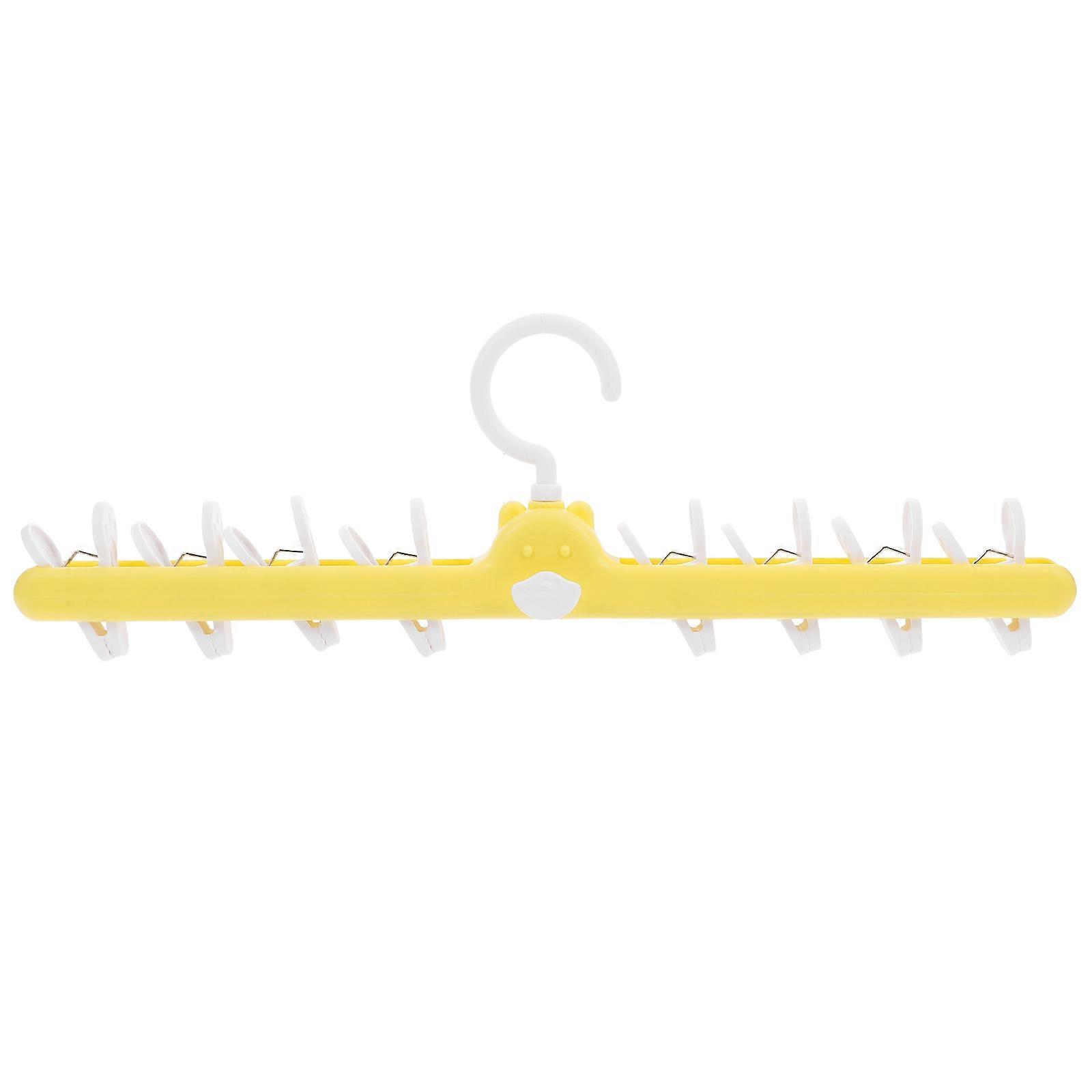 Small Bear Yellow Socks Hanger Clip for Holding Use with Clips