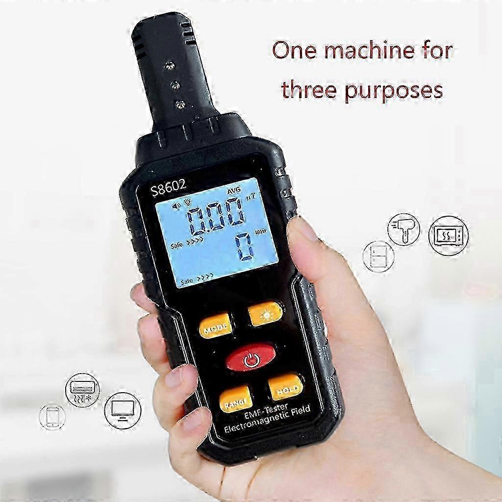 Emf Electromagnetic Radiation Detector 5-3500hz Dual Testing Modes For Home
