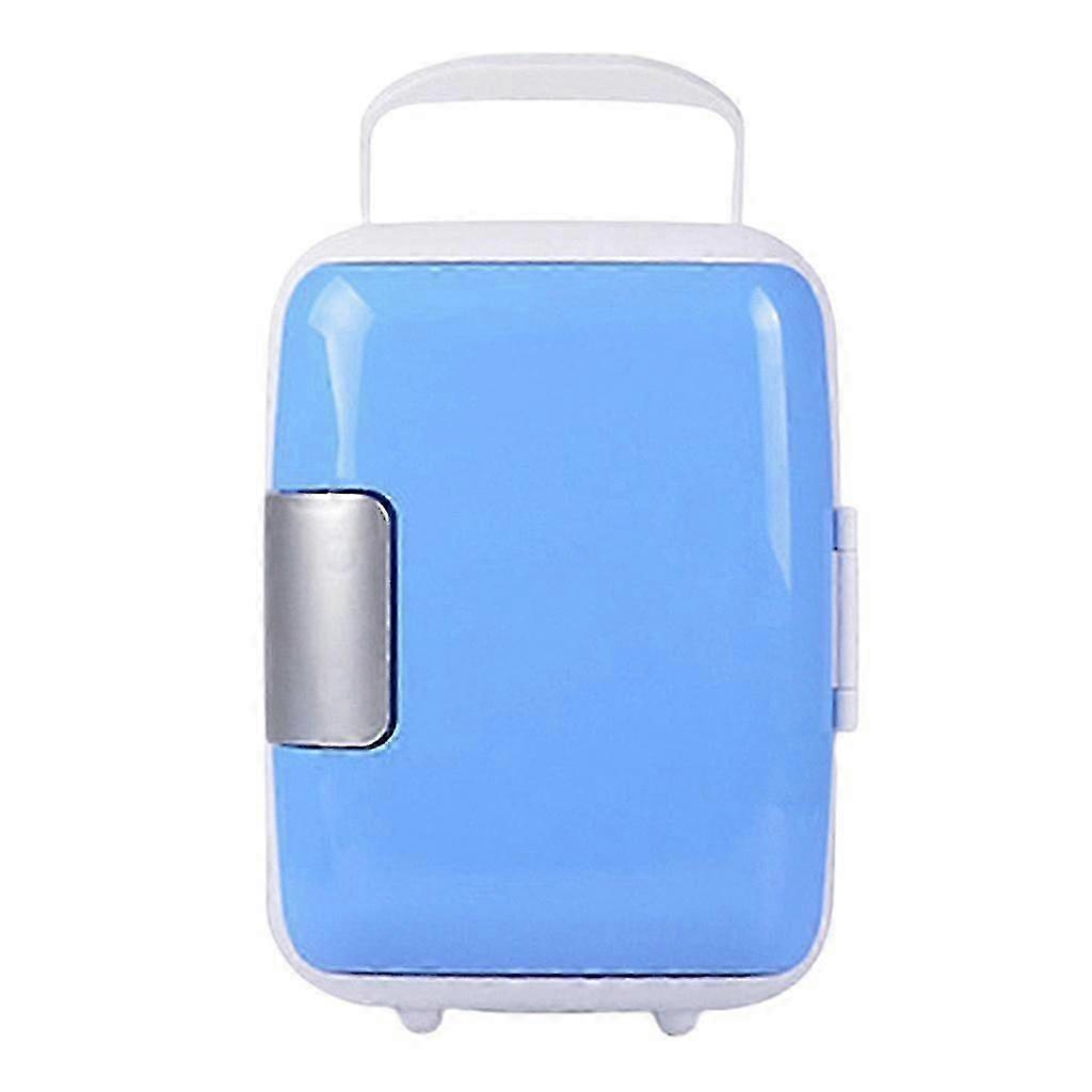 Mini Fridge Car Refrigerators 4l Portable Ac/dc Powered Cooler Blue
