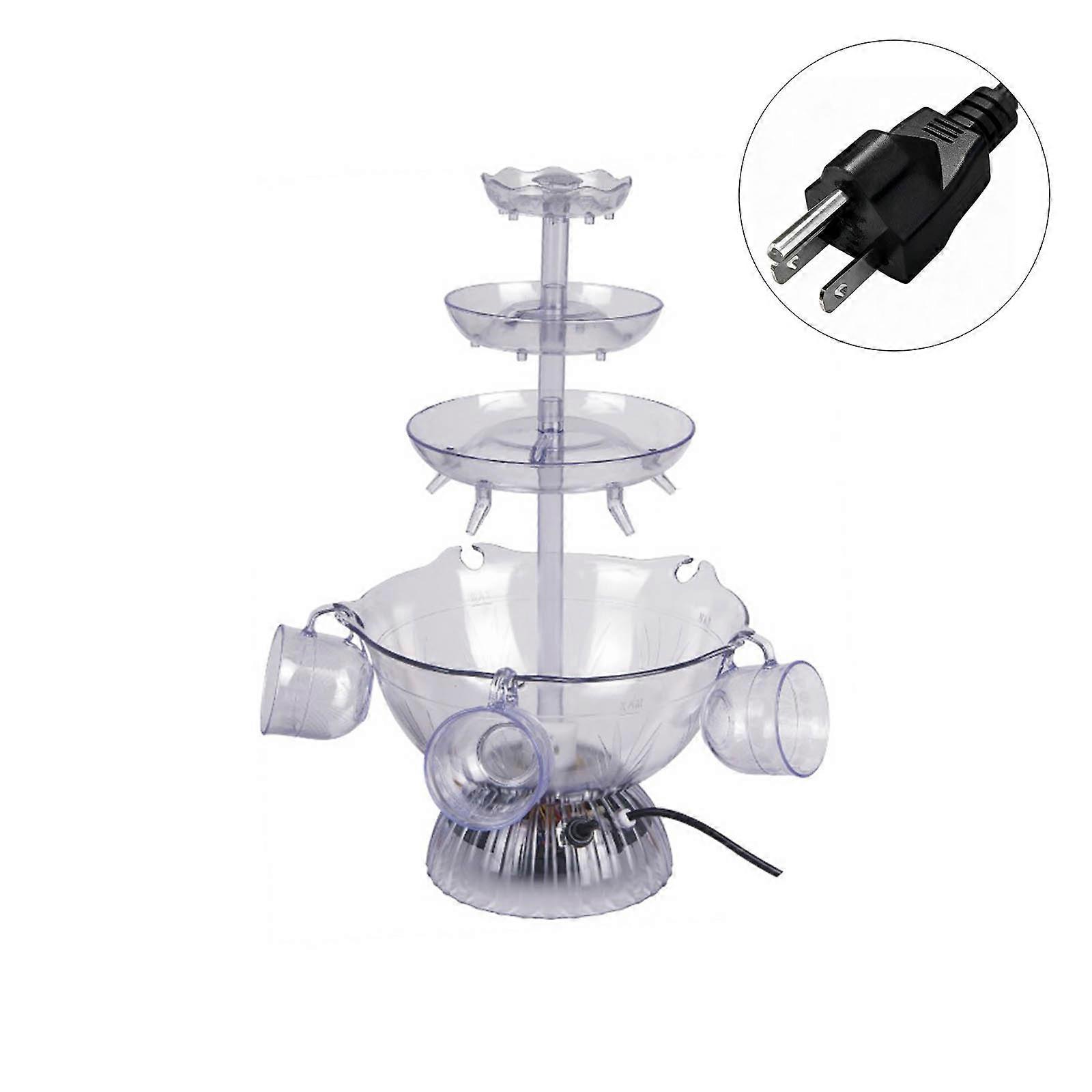 Practical 110V Beverage Tower 360 Degree Degree Viewing ABS Drink Dispenser Perfect For Entertaining Guests Multicolor