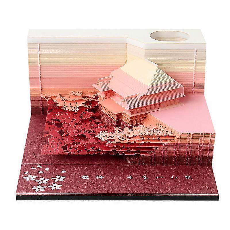 Omoshiroi Block 3D Notepad, Kiyomizu Temple 3D Note Notebook, Custom Logo Memo, Desk Accessories, Favors Wedding, 155Sheets