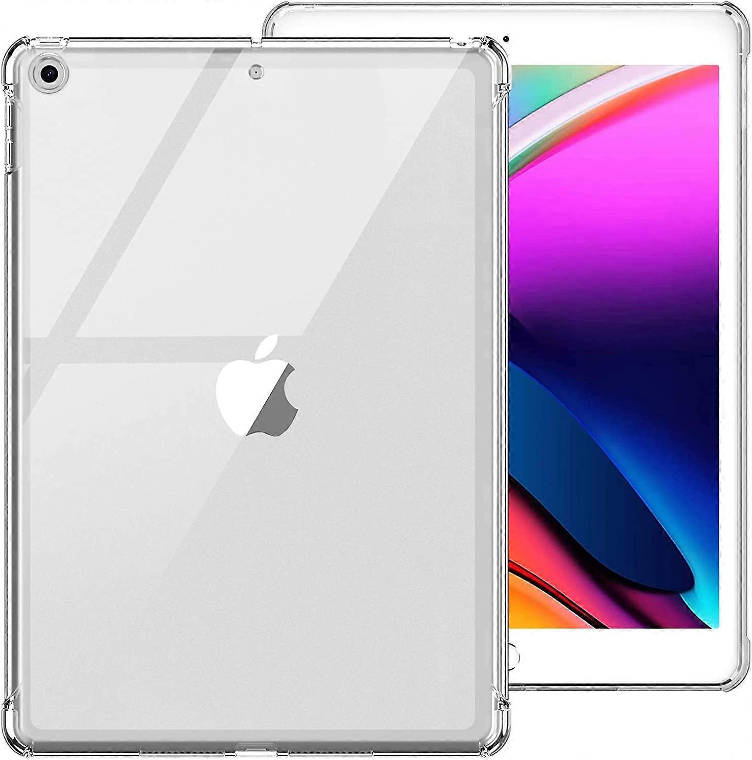 Case for compatible with iPad 9th/8th/7th Generation compatible with iPad 10.2 Case 2021&2020&2019, Transparent Clear Shockproof TPU Protective Case