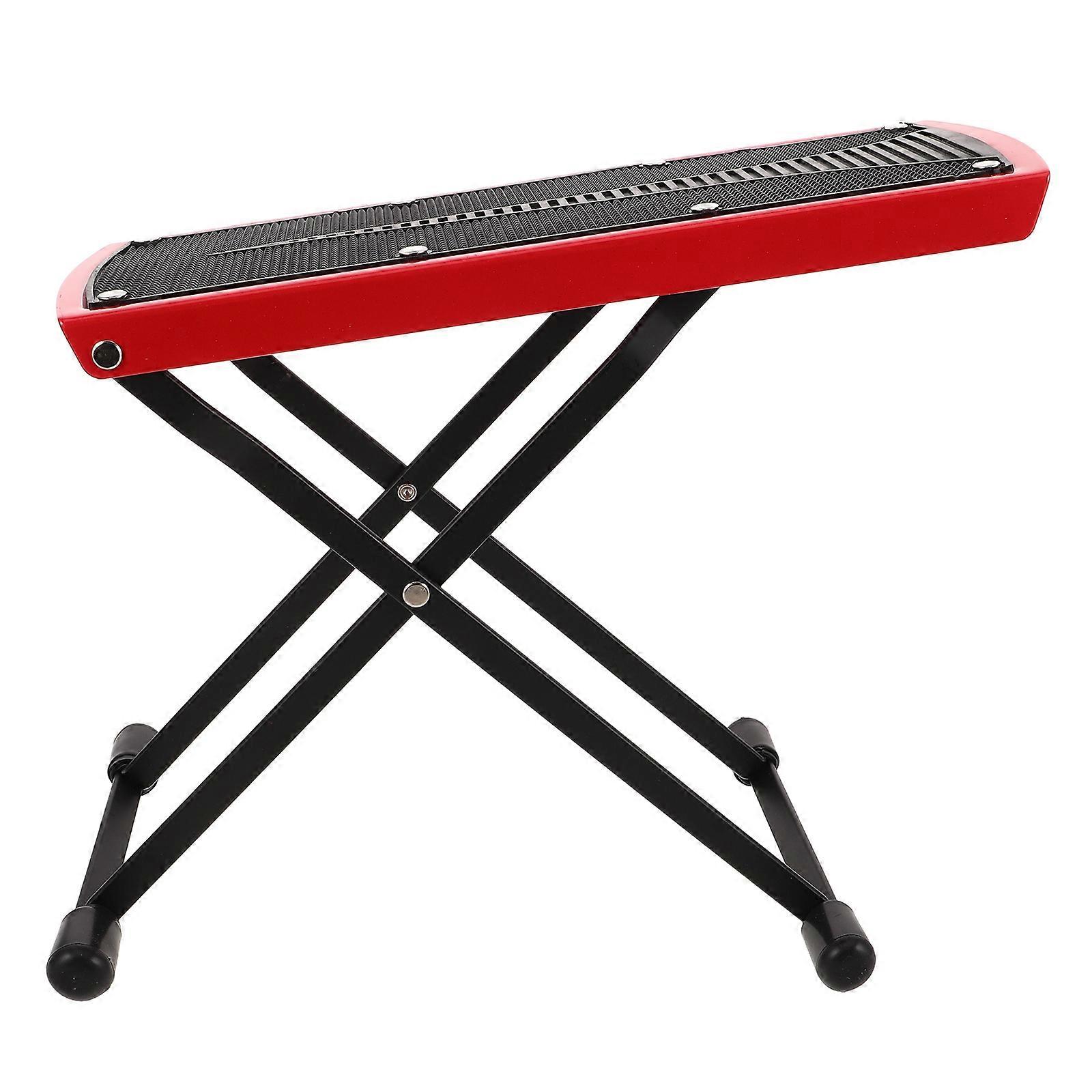 Adjustable Guitar Footstool Height Adjustable Stable Base Portable Use For Classical Acoustic Guitarists 25.50X12.00X10.00CM 1Pack