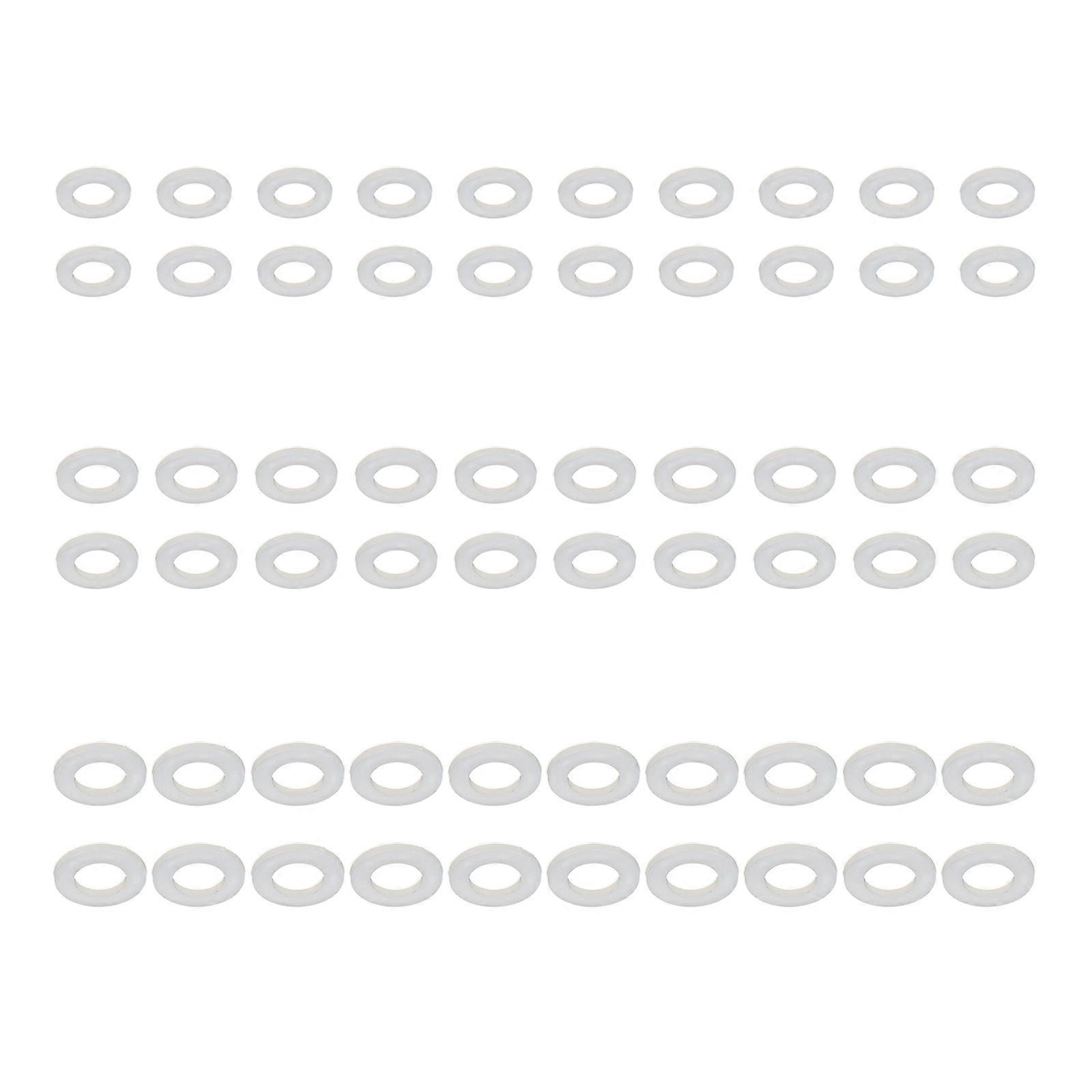 60x Nylon Fitting Rings White Electronic Equipment Components Suitable For Diverse Applications In Various Fields Multicolor