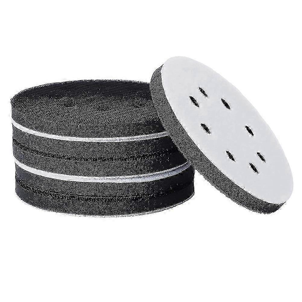6PCS 5 Inch(125mm) 8-Hole Soft Sponge Interface Pad for Sanding Pads and Hook&Loop Sanding Discs fo p