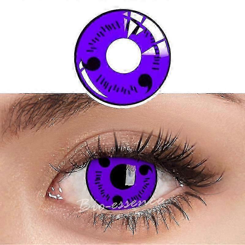 Bio-essence 1 pair sharingan -piilolinssit silmille Cosplay-linssit Anime-linssit Uchiha Sasuke Hatake Kakashi -linssit