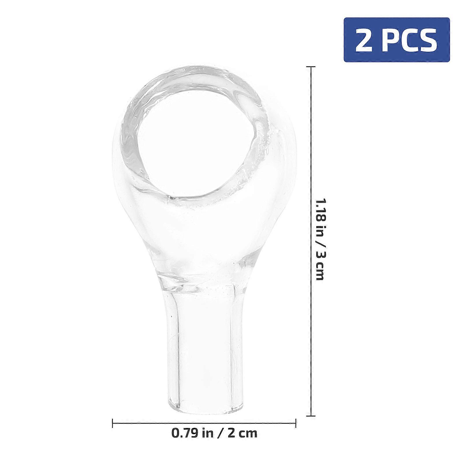 Transparent Glass Weighing Boat for Experiment Use with 2Pcs Set