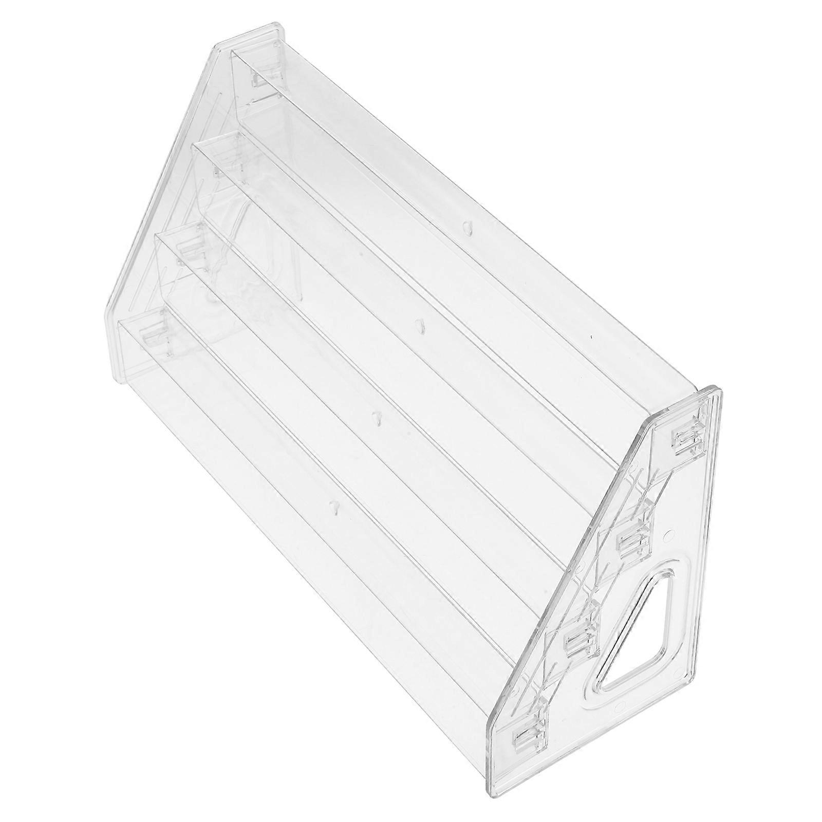 Clear Acrylic Greeting Card Display Rack for Countertop Storage