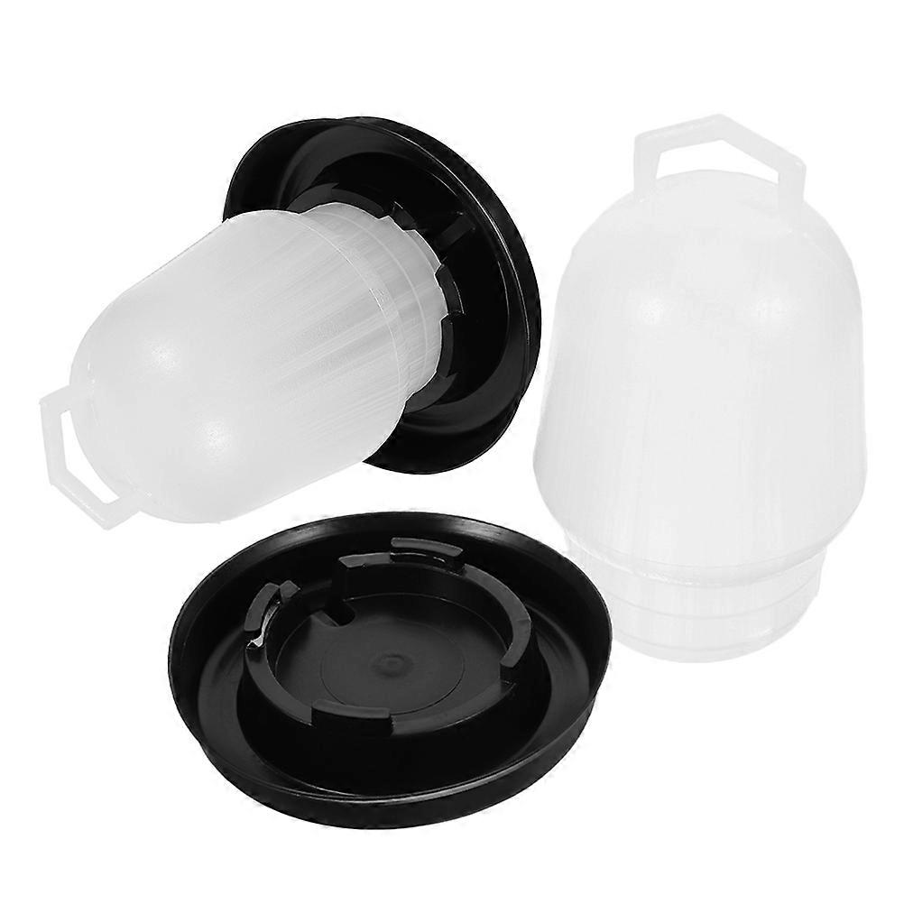 Automatic Chicken Waterer Plastic Water Feeder for Coop Use 2Pcs Bucket