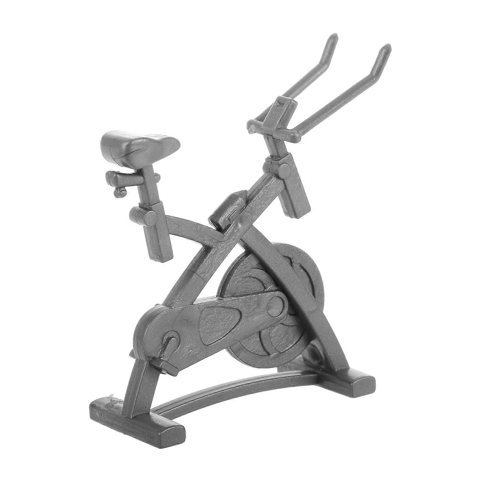 Compact Exercise Bike Model For Fitness Enthusiasts And Collectors In Grey Featuring Decorative Design And Space-saving Quality 1Pcs