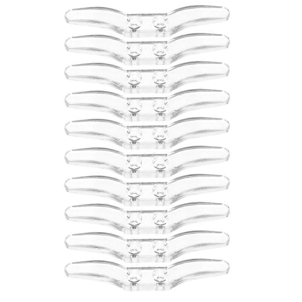 Cord Cleats For Blinds 10Pcs Elegant And Discreet Solutions For Home Decor And Office Use Transparent Design