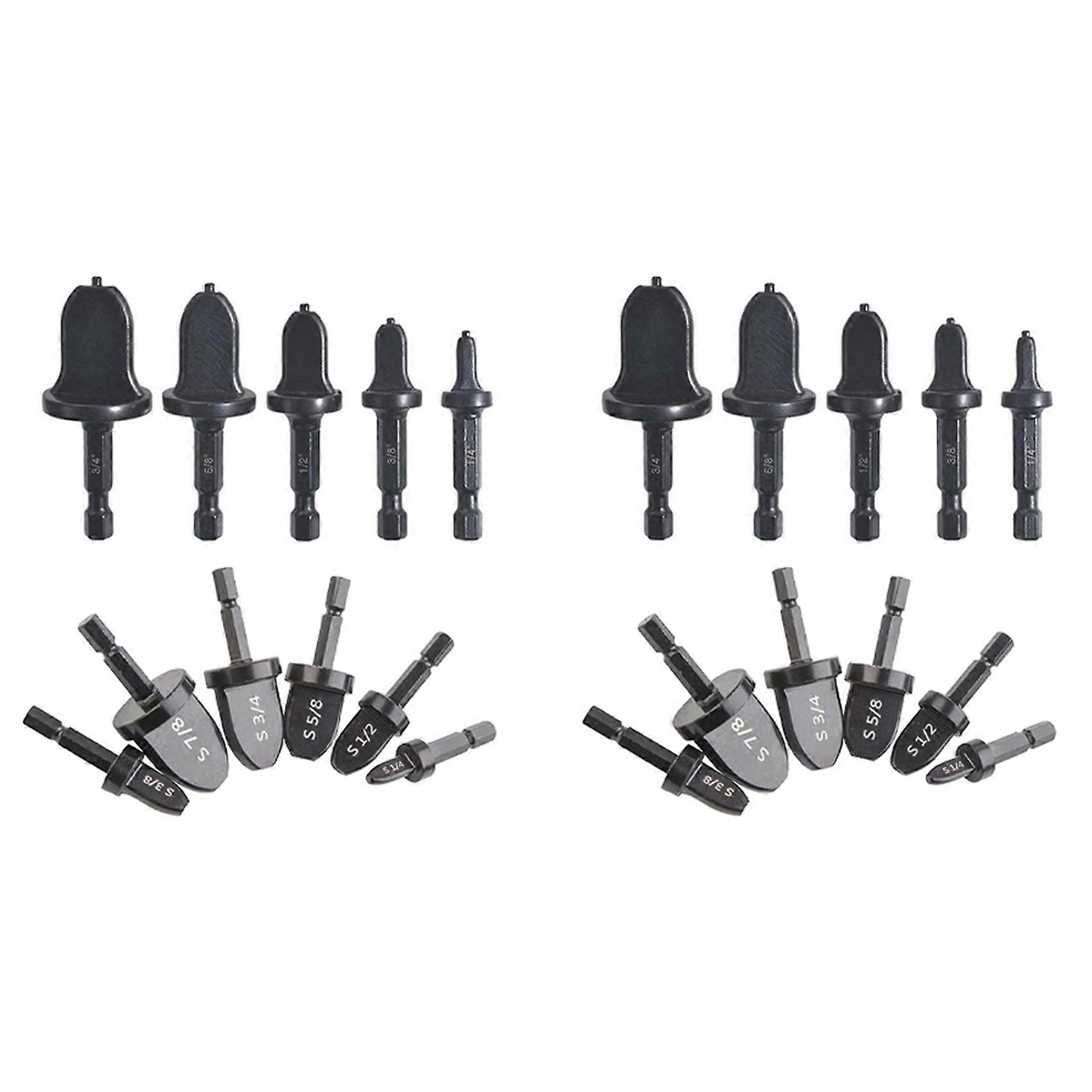 22X Hex Handle Air Conditioner Copper Pipe Swaging Tool, Swaging Tool Drill Bit Set Tube Flaring Tool