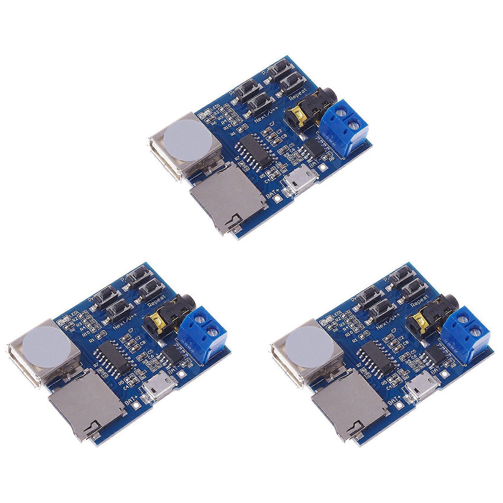 3X Mp3 Lossless Decoders Decoding Power Amplifier Mp3 Player Audio Module Mp3 Decoder Board Support TF Card USB