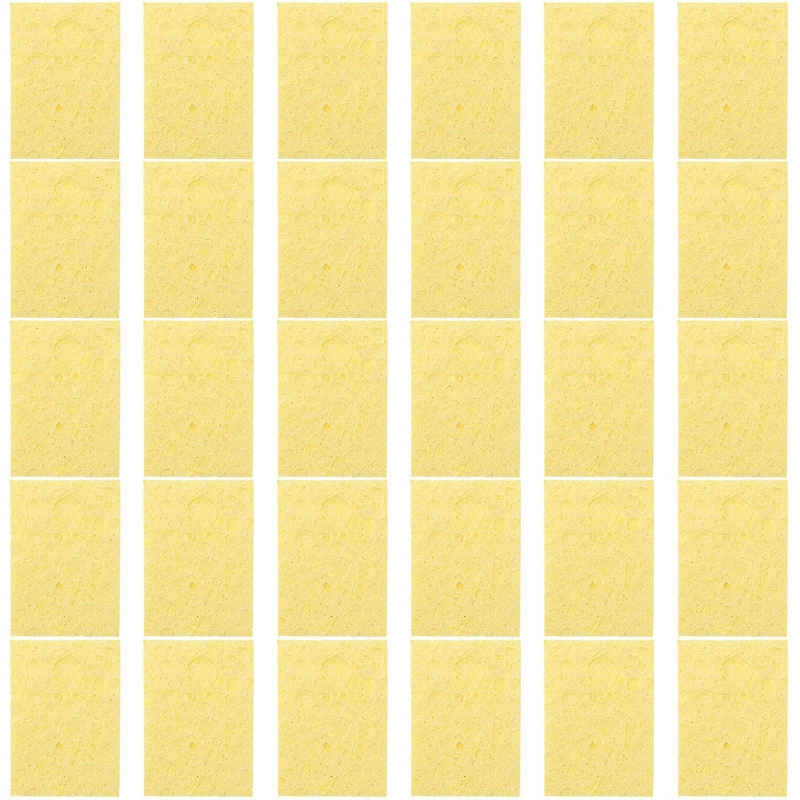 30 Pcs Soldering Iron Tip Cleaning Sponge for Precise Soldering