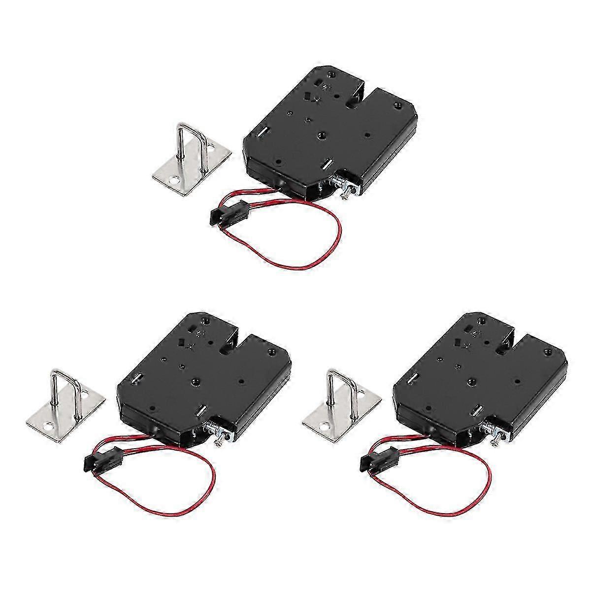 12V DC Lock for Gates and Doors, Electromagnetic Type 150KG, 3 Pcs