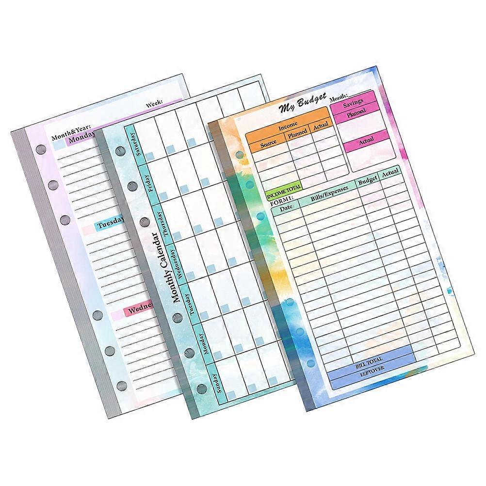 Accounting Notebook Bill Organizer for 2Sets with Monthly Budget Planning